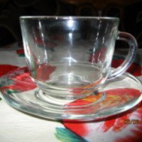 Чашка с блюдцем Опытный стекольный завод "Гламур"