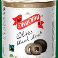 Оливки черные без косточки Diva Oliva