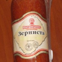 Колбаса полукопченая Роганьский мясокомбинат "Зернистая"