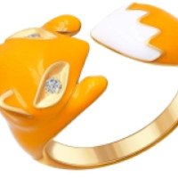 Серебряное кольцо с эмалью и фианитами Sokolov jewelry