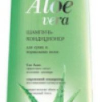 Шампунь-кондиционер Bielita-Вiтэкс Aloe vera для сухих и нормальных волос