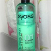 Шампунь для окрашенных и мелированных волос Syoss Silicone Free Color&Volume