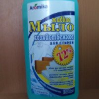 Жидкое хозяйственное мыло-отбеливатель Aromika 72% "Снежные вершины"