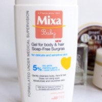 Гель для мытья Mixa Baby Gel for body & hair Soap-Free Surgras