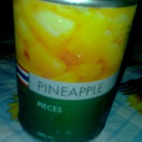 Консервированные ананасы кусочками Pineapple