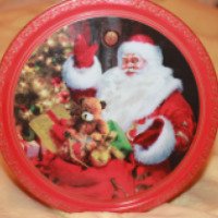 Печенье сдобное "Новогодняя коллекция" Монте Кристо в жестяной банке