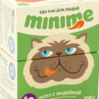 Корм для кошек Minime Ролл для кошек с индейкой