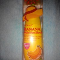 Солнцезащитный крем Wokali Banana Mild Sun Block SPF/ UVB 90 + PA+++