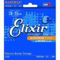Струны для электрогитары Elixir NanoWeb