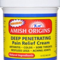 Мазь для мышц и суставов Amish Origins Deep Penetrating Pain Relief Cream