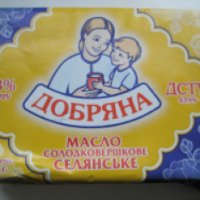 Масло сладкосливочное крестьянское "Добряна" 73%