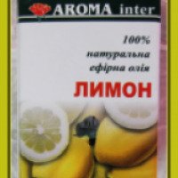 Эфирное натуральное масло Aroma Inter "Лимон"