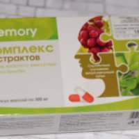 БАД Внешторг Фарма "Memory Комплекс" экстрактов листьев красного винограда и гинкго билоба