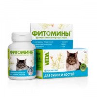 Витамины для кошек "Фитомины" для зубов и костей