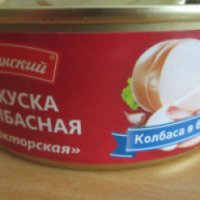 Закуска колбасная Елинский пищевой комбинат "Докторская"