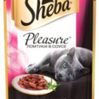 Корм для кошек Sheba Pleasure из говядины и кролика