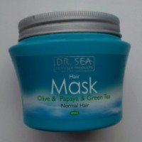Маска для волос Dr. Sea "С маслами оливы, папайи и экстрактом зеленого чая"