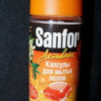 Капсулы для мытья полов Sanfor "Цветущий апельсин"