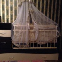 Детская кроватка Островок уюта "Венге-ваниль"