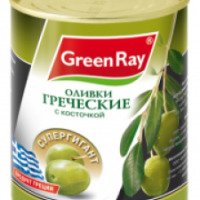 Оливки греческие Green Ray "Супергигант" с косточкой