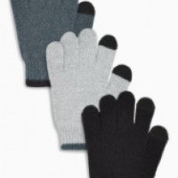 Комплект из трех пар детских перчаток с накладками для сенсорных экранов Next
