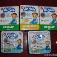 Детские кисло-молочные продукты "Агуша"