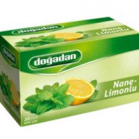 Чай турецкий в пакетиках Dogadan "Nane-limon" мятный-лимонный чай