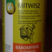 Консервированный корм c мясом птицы для взрослых котов Mitwisz
