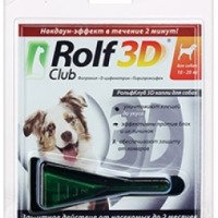 Капли от блох и клещей для собак РольфКлуб 3 D