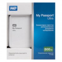 Внешний жесткий диск 2.5 WD My Passport Ultra 500GB