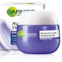 Гель-крем для лица Garnier Skin Naturals ночной уход "Живительное увлажнение"