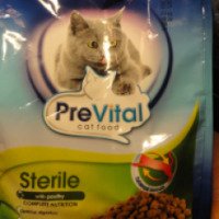 Сухой корм PreVital для кастрированных и стерилизованных котов