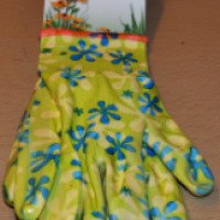 Перчатки садовые "Русский Огород" с прозрачным нитриловым покрытием