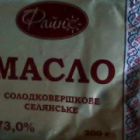 Масло сладкосливочное селянское "Файно" 73%