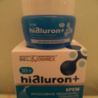Крем для лица BelKosmex Hialuron+ "Интенсивное увлажнение + повышение упругости кожи" 30+
