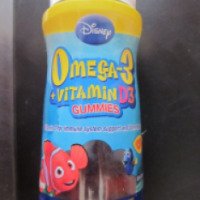 Добавка к рациону питания детей Disney Omega-3 + Vitamin D3 Gummies