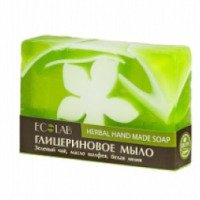 Глицериновое мыло Ecolab "Зеленый чай, шалфей и белая лилия"