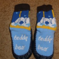 Носки-тапочки Marilyn Teddy Bear детские с кожаной подошвой
