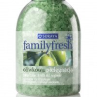 Соль для ванн Soraya Family Fresh Оливковый уход