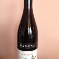 Красное сухое вино Damena Mavrud