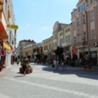 Пешеходная улица Князь Александр Батенберг (Болгария, Пловдив)