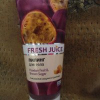 Пилинг для тела Fresh Juice "Passion fruit & Brown sugar" С экстрактом сахарного тростника