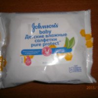 Детские влажные салфетки Johnson's baby Pure Protect
