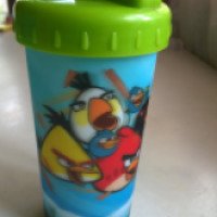 Бутылочка с трубочкой Angry Birds "Озорные птички"