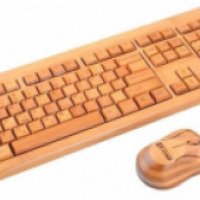 Беспроводной комплект клавиатура+мышь Excomp TWFBK-108 Bamboo