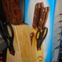 Набор ножей на деревянной подставке Premier Germany