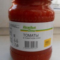 Томаты неочищенные в томатном соке "Каждый день"