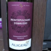 Красное сухое вино Montepulciano d'Abruzzo 2013 "Aligero"