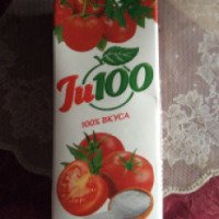 Сок Ju 100 "Томатный" с сахаром и солью, с мякотью