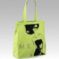Женская сумка "Organic Cotton Illustrated Eco Bag" Marks & Spencer